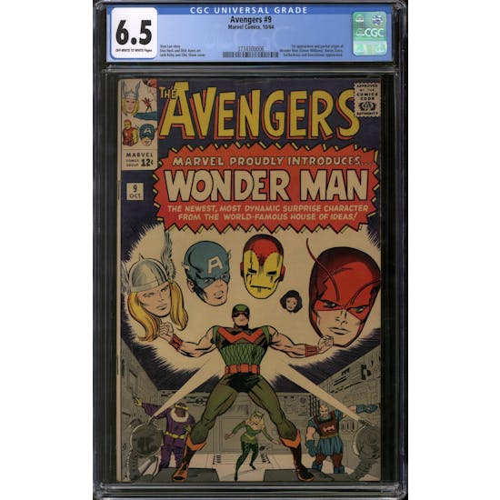Avengers #9 CGC 6.5 (OW-W) *3734300006*