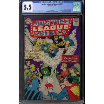 Justice League of America #21 CGC 5.5 (OW-W) *3745694011*