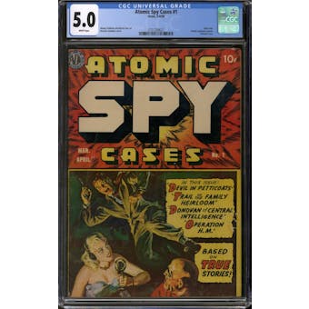 Atomic Spy Cases #1 CGC 5.0 (W) *3751209021*