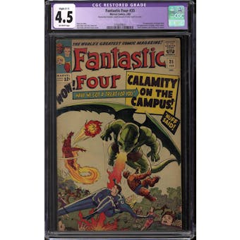 Fantastic Four #35 CGC 4.5 Slight (C-1) Restoration (OW) *3756009021*