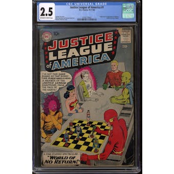 Justice League of America #1 CGC 2.5 (OW-W) *3756175002*