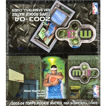 2003/04 Topps Rookie Matrix Basketball 20 Pack Box