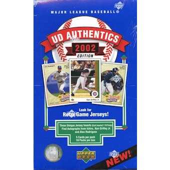 2002 Upper Deck Authentics Baseball Hobby Box
