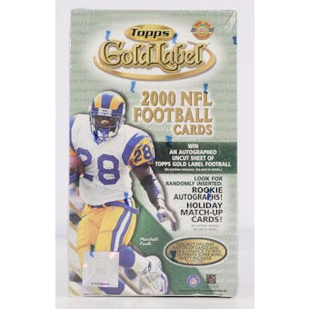 2000 Topps Gold Label Football HTA Box