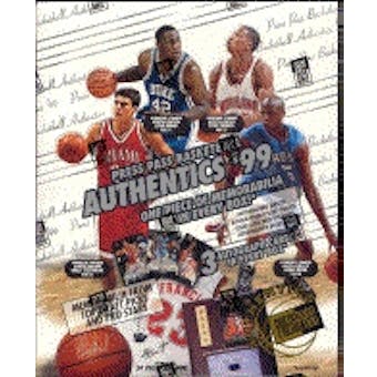 1999/00 Press Pass Authentics Basketball Hobby Box