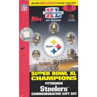 2006 Topps Pittsburgh Steelers Super Bowl XL Champions Hobby Football Set (Box) (Reed Buy)