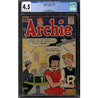 Archie Comics #84 CGC 4.5 (OW-W) *3783114001*