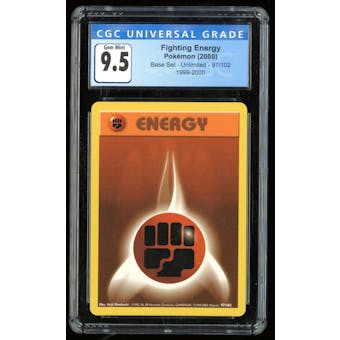 Pokemon Base Set Unlimited Fighting Energy 97/102 CGC 9.5