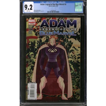 Adam: Legend of the Blue Marvel #3 CGC 9.2 (W) *3796382002*