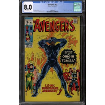 Avengers #87 CGC 8.0 (OW) *3796396005*