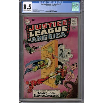 Justice League of America #2 CGC 8.5 (C-OW) *3796396009*
