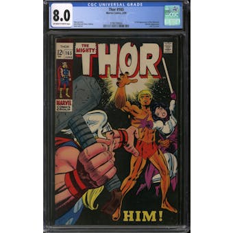 Thor #165 CGC 8.0 (OW-W) *3799799004*
