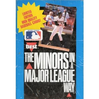 1990 Best The Minors in a Major League Way Baseball Wax Box