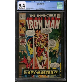 Iron Man #33 CGC 9.4 (OW-W) *3811929009*