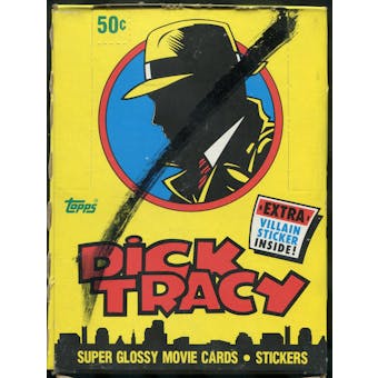 Dick Tracy Super Glossy Movie Cards Wax Box (1990 Topps)