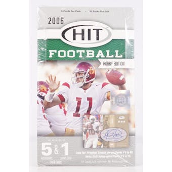 2006 Sage Hit Football Hobby Box (Reed Buy)