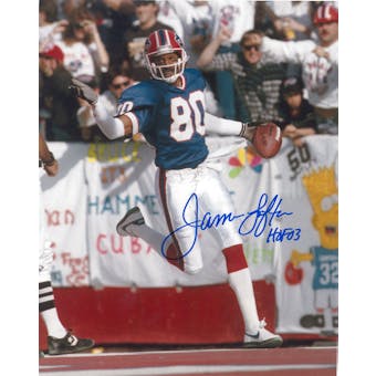 James Lofton Autographed Buffalo Bills 8x10 Blue Jersey Football Photo