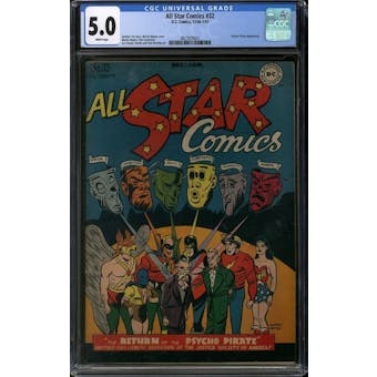 All Star Comics #32 CGC 5.0 (W) *3827879001*