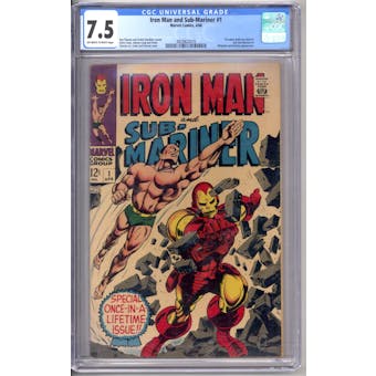 Iron Man and Sub-Mariner #1 CGC 7.5 (OW-W) *3829822016*