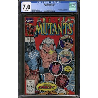 New Mutants #87 CGC 7.0 (W) *3832802008*