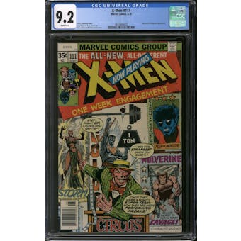X-Men #111 CGC 9.2 (W) *3833669003*