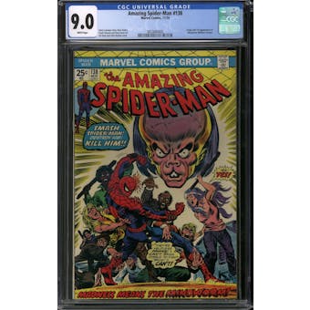 Amazing Spider-Man #138 CGC 9.0 (OW) *3833683005*