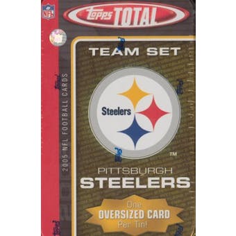 2005 Topps Total Pittsburgh Steelers Football Tin
