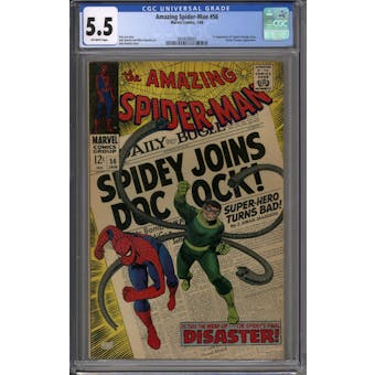 Amazing Spider-Man #56 CGC 5.5 (OW) *3834036001*