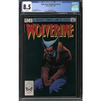 Wolverine Limited Series #3 CGC 8.5 (W) *3834135002*
