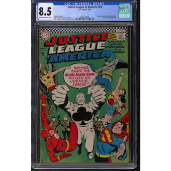 Justice League of America #43 CGC 8.5 (OW-W) *3834136006*