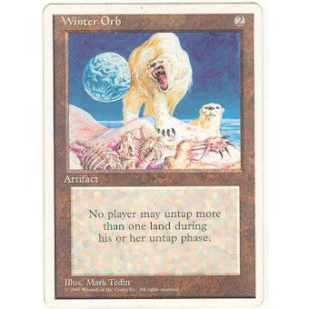 Magic the Gathering 4th Edition Single Winter Orb - SLIGHT PLAY (SP)