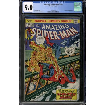 Amazing Spider-Man #133 CGC 9.0 (W) *3837866007*