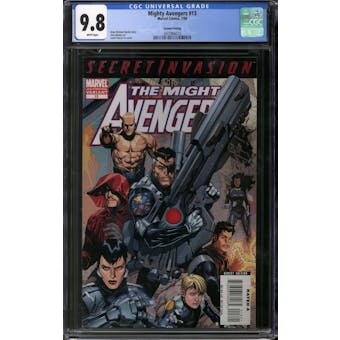 Mighty Avengers #13 CGC 9.8 (W) 2nd Printing *3837866015*