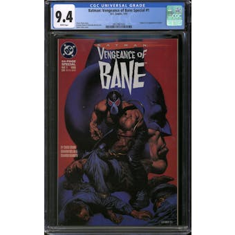 Batman: Vengeance of Bane Special #1 CGC 9.4 (W) *3837867024*