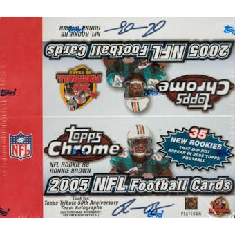 2005 Topps Chrome Football 24 Pack Box