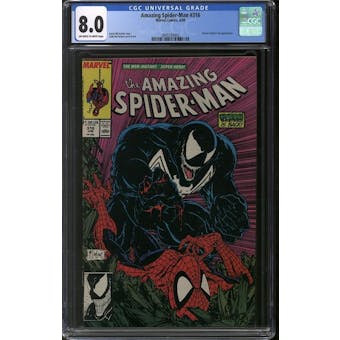 Amazing Spider-Man #316 CGC 8.0 (OW-W) *3845539003*