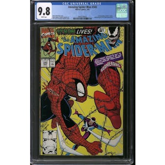 Amazing Spider-Man #345 CGC 9.8 (W) *3845539005*