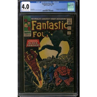 Fantastic Four #52 CGC 4.0 (C-OW) *3845540001*