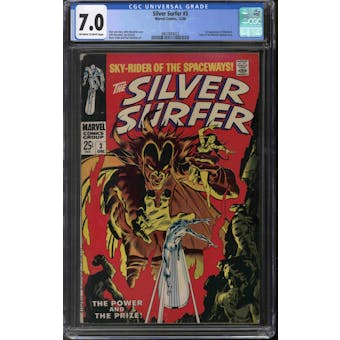 Silver Surfer #3 CGC 7.0 (OW-W) *3847843022*
