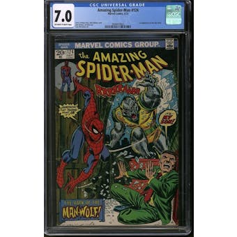 Amazing Spider-Man #124 CGC 7.0 (OW-W) *3848413022*