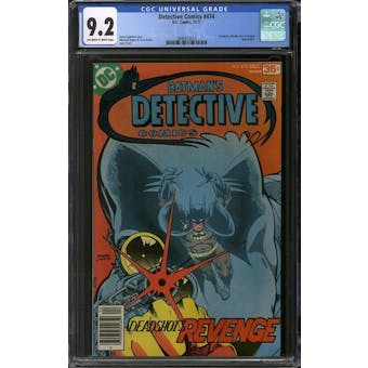 Detective Comics #474 CGC 9.2 (OW-W) *3848415010*