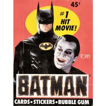Batman Movie Wax Box (1989 Topps)