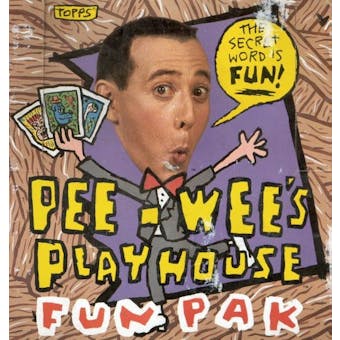 Pee-Wee's Play House Fun Pak Wax Box (1989 Topps) (Pee Wee Herman)