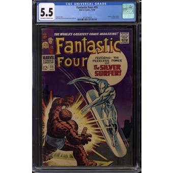 Fantastic Four #55 CGC 5.5 (OW-W) *3870378009*