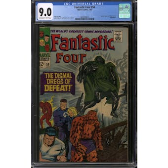 Fantastic Four #58 CGC 9.0 (OW-W) *3870378010*