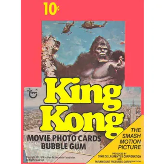 King Kong Wax Box (1976 Topps)