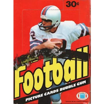 1983 Topps Football Wax Box (in a 1981 Display Box with 1983 Wrappers)