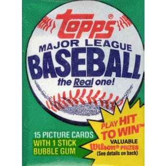 1981 Topps Baseball Wax Pack