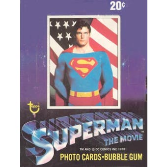 Superman: The Movie Series 1 Wax Box (1978-79 Topps)