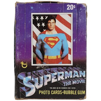 Superman: The Movie Series 1 Wax Box (1978-79 Topps)